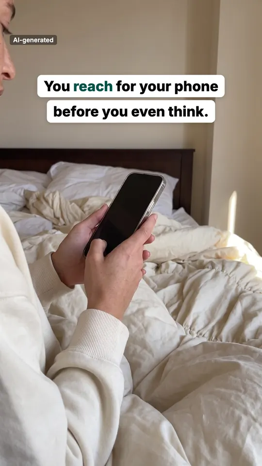 Slide 1: You reach for your phone before you even think.