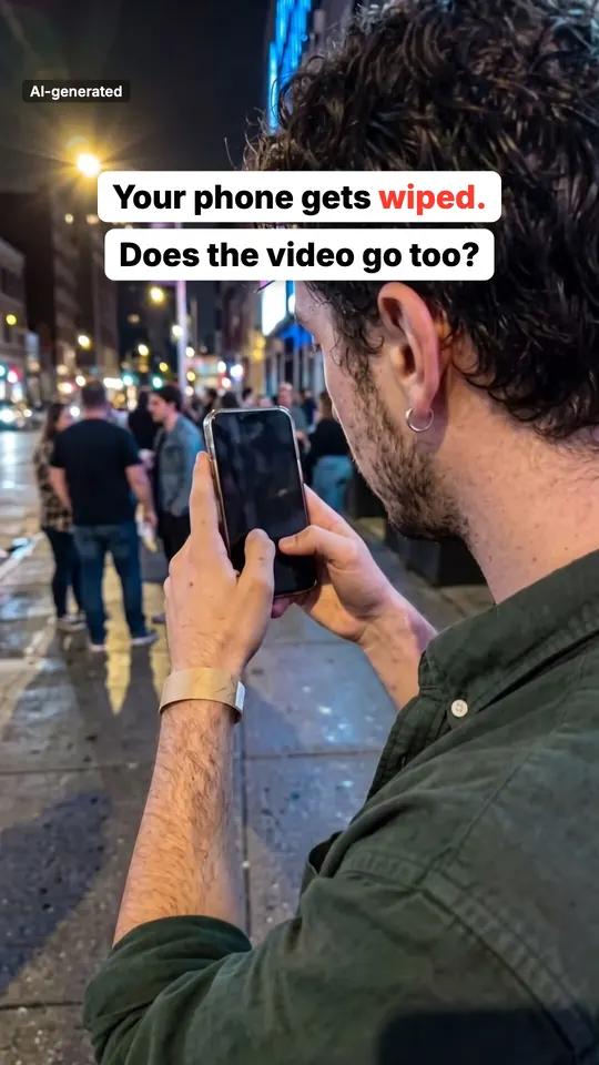 Mockingjay persona story: Your phone gets wiped. Does the video go too?